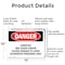 Signmission Contains Asbestos Fibers Danger Sign, Aluminum, 14in W x 10in L, 2PK OS-2PACK-DS-A-1014-L-2050 - alternate 3